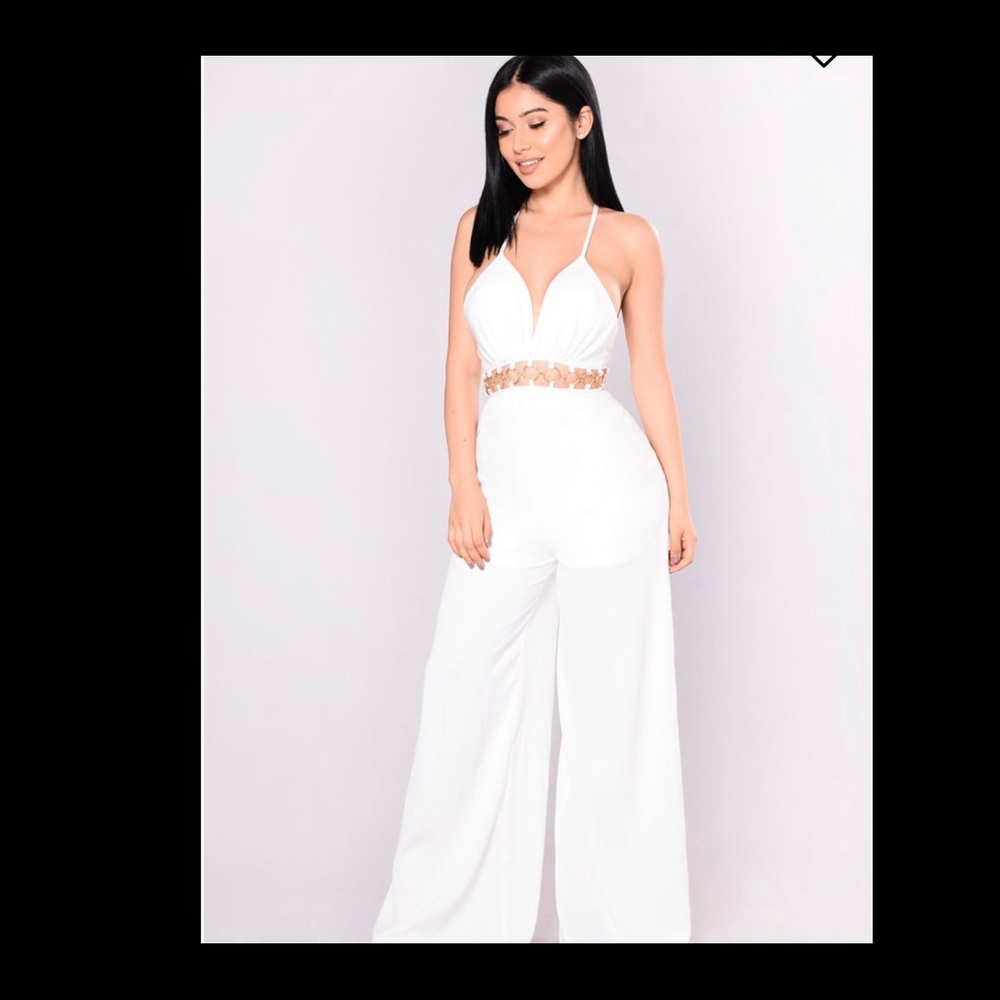 White long jumpsuit